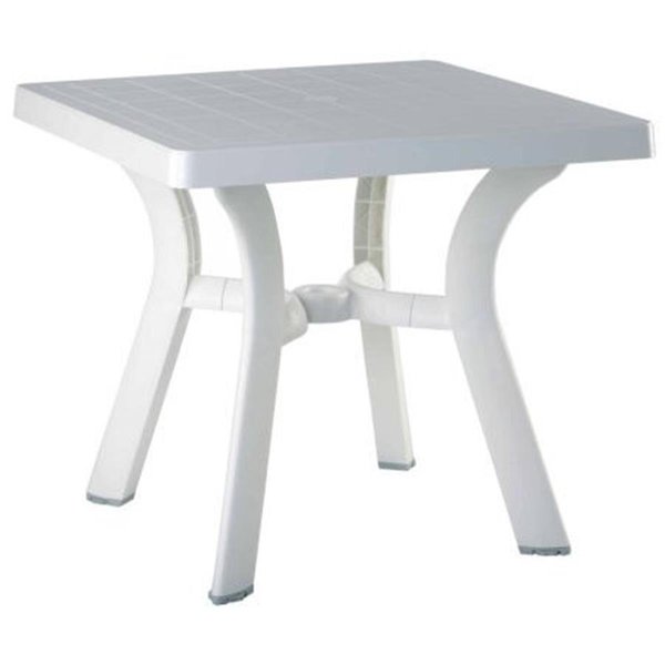 Facelift First Viva 31 in. Square Table - White- Set of 1 FA716137
